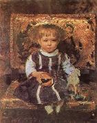 llya Yefimovich Repin Portrait of the Artist-s Daughter Vera oil on canvas